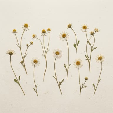 Pressed flowers